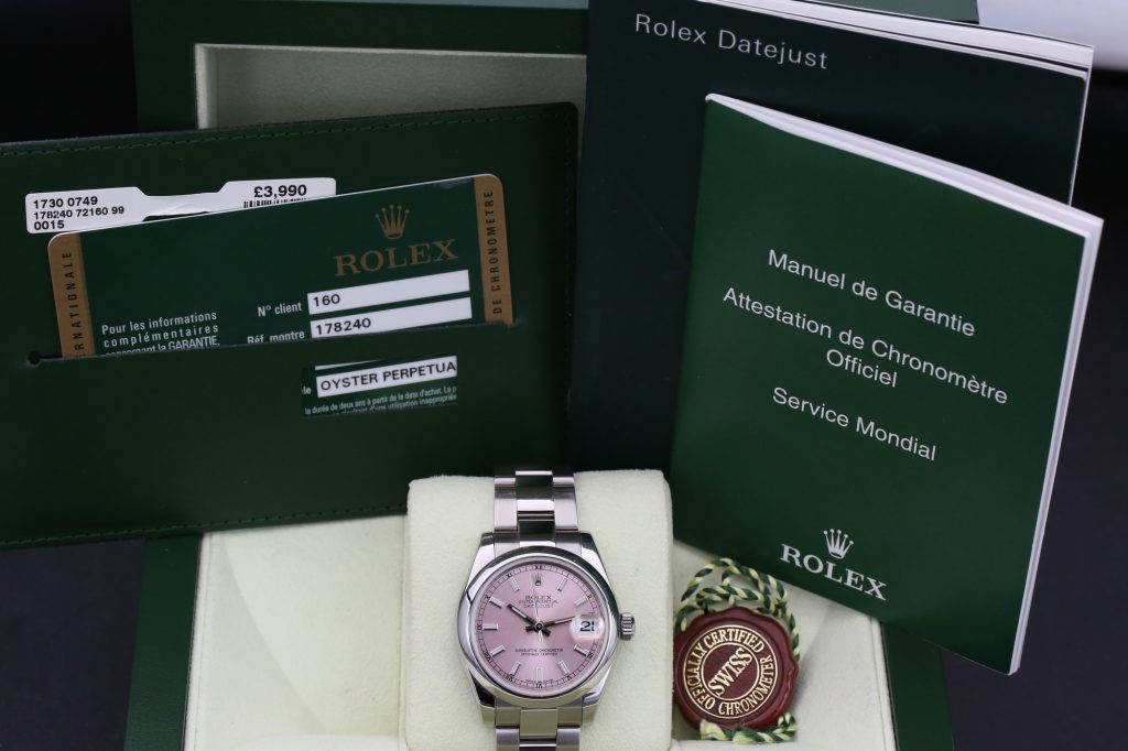 Rolex 178240 Pink DATEJUST 31mm 2011