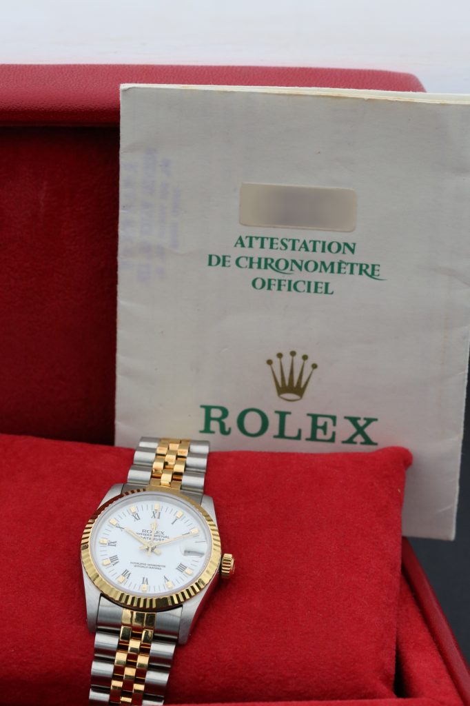 Rolex 68273 White DATEJUST 31mm 1987