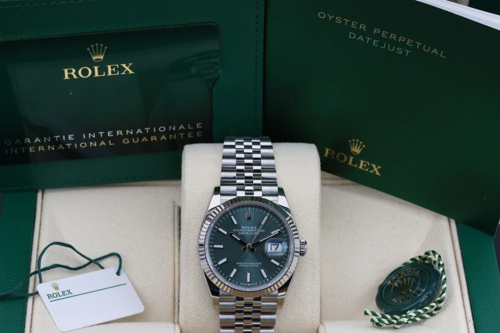 Rolex 126234 Mint Green DATEJUST 36mm 2023
