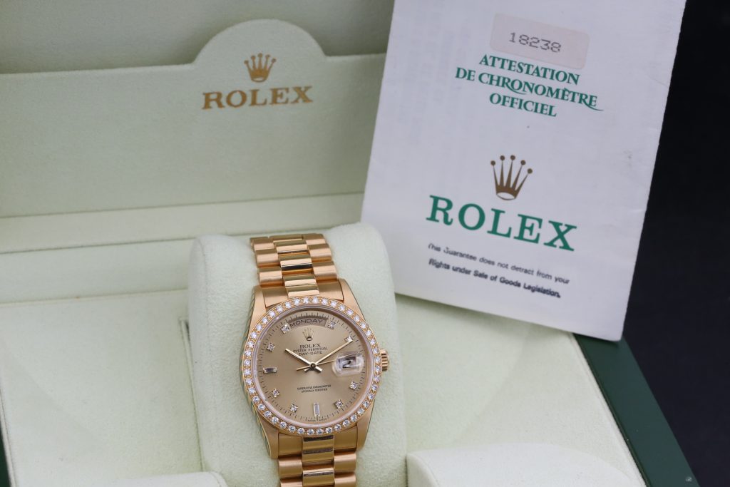 Rolex 18238 Champagne DAY-DATE 36mm 1995