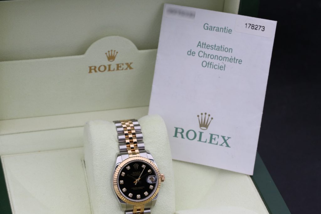 Rolex 178273 Black DATEJUST 31mm 2007