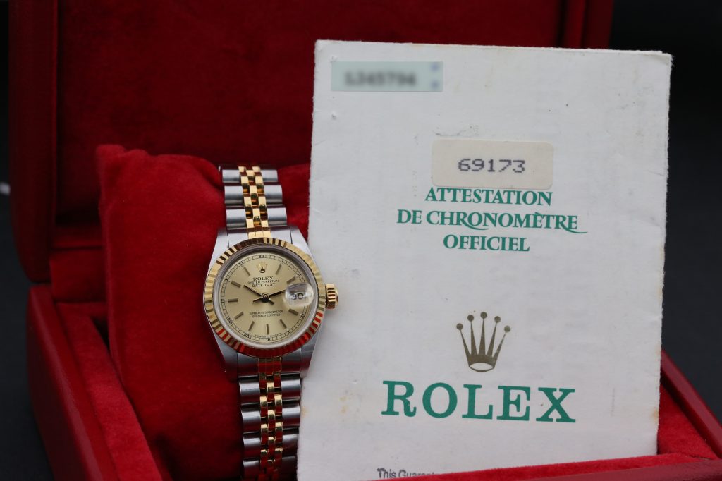 Rolex 69173 Champagne DATEJUST 26mm 1989