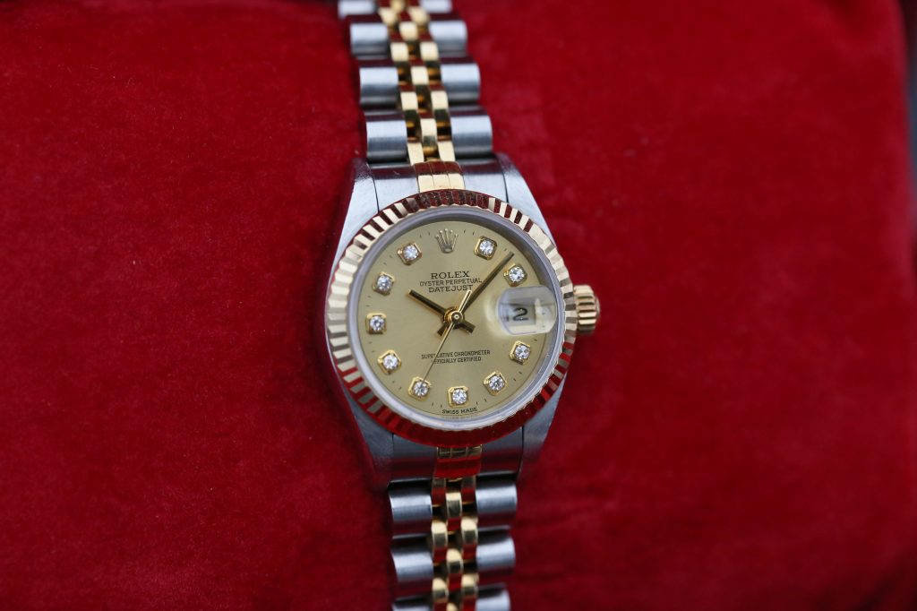 Rolex 69173 Champagne Diamond DATEJUST 26mm 1998