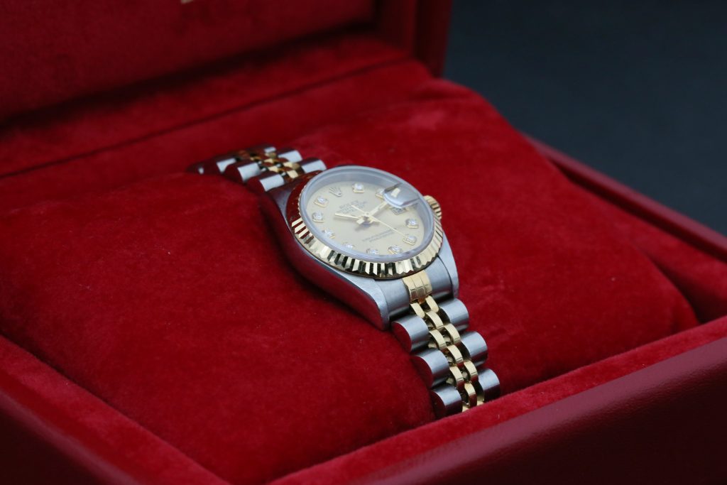 Rolex 69173 Champagne Diamond DATEJUST 26mm 1998