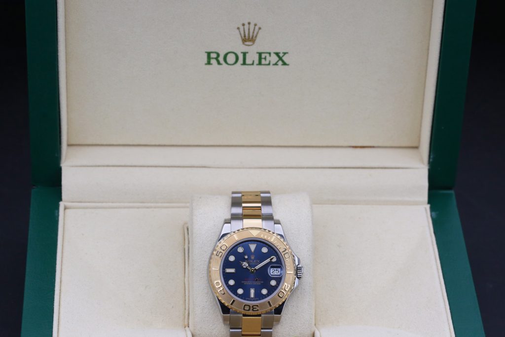 Rolex 168623 Blue YACHT MASTER  35mm 2014