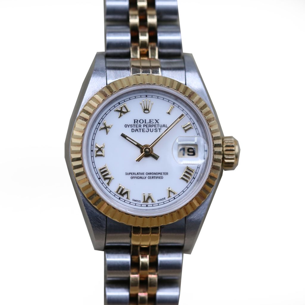 Rolex 69173 White Roman DATEJUST 26mm 1996