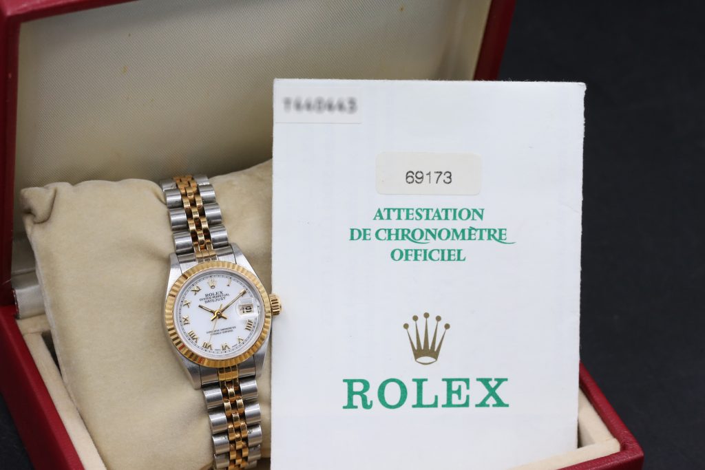 Rolex 69173 White Roman DATEJUST 26mm 1996