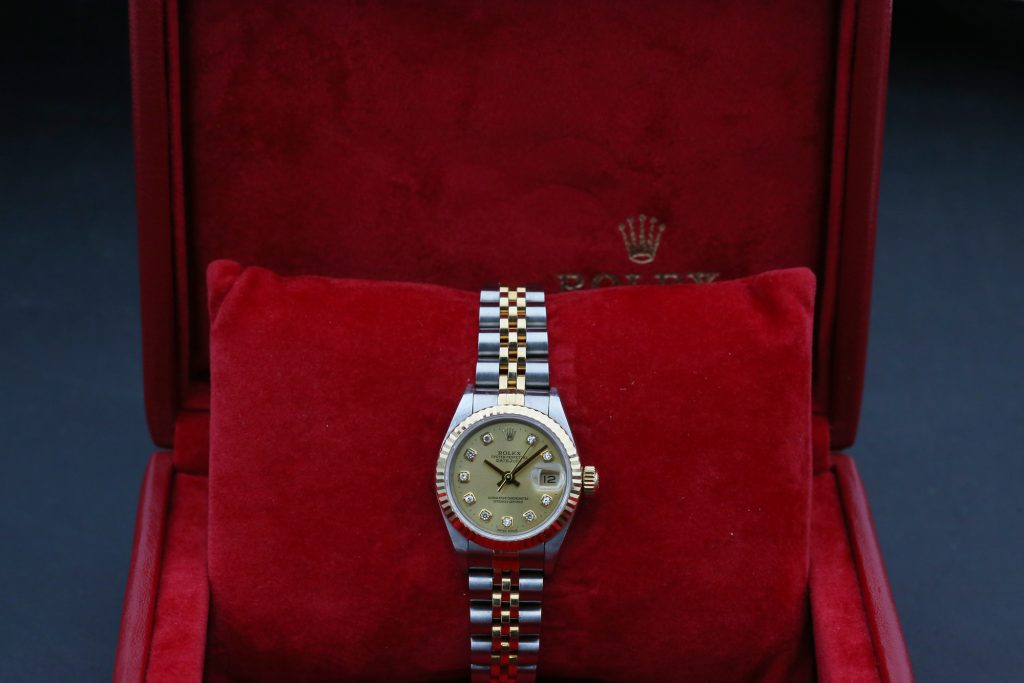 Rolex 69173 Champagne Diamond DATEJUST 26mm 1998