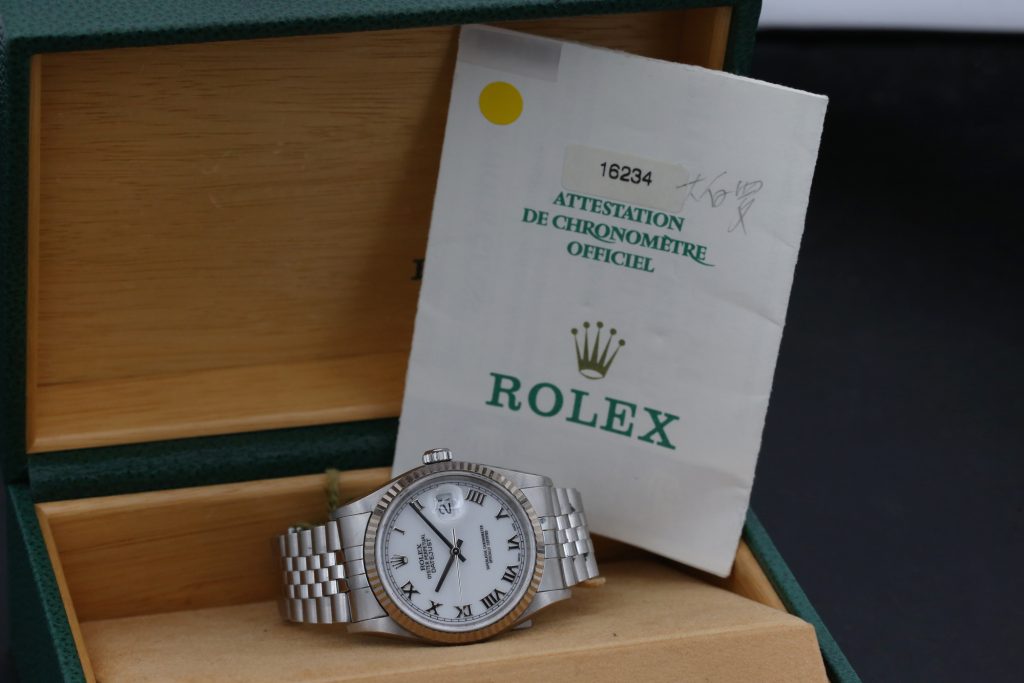 Rolex 16234 White Roman DATEJUST 36mm 2000
