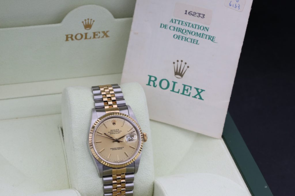 Rolex 16233 Champagne DATEJUST 36mm 1989