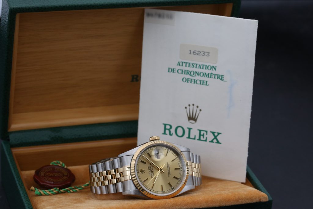 Rolex 16233 Champagne DATEJUST 36mm 1997