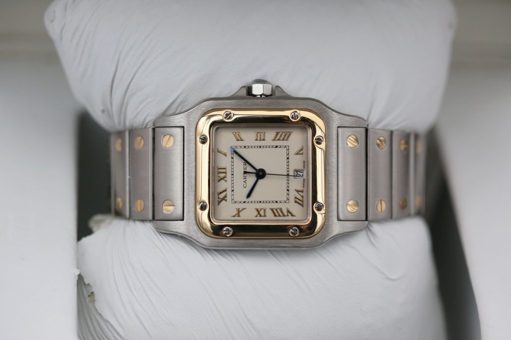 Cartier 187901 White SANTOS GALBEE 29mm