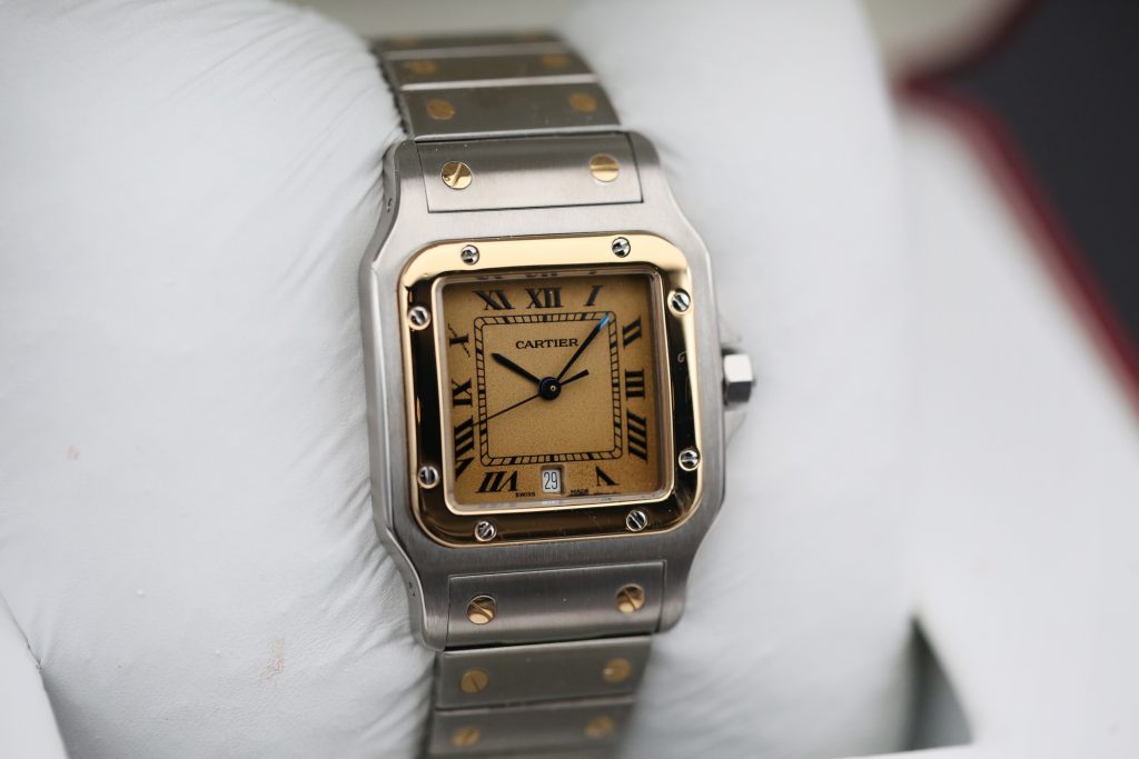 Cartier 187901 Champagne SANTOS GALBEE 29mm