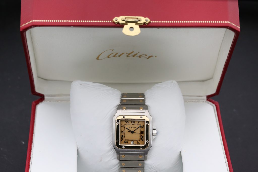 Cartier 187901 Champagne SANTOS GALBEE 29mm