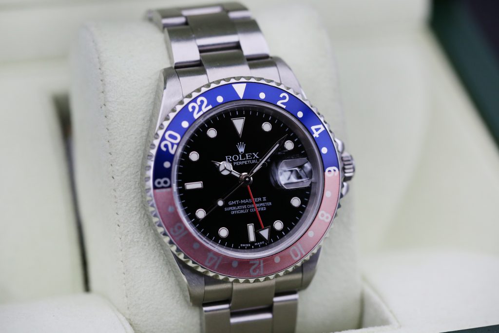 Rolex 16710 Black GMT MASTER II 40mm 2005 Pepsi