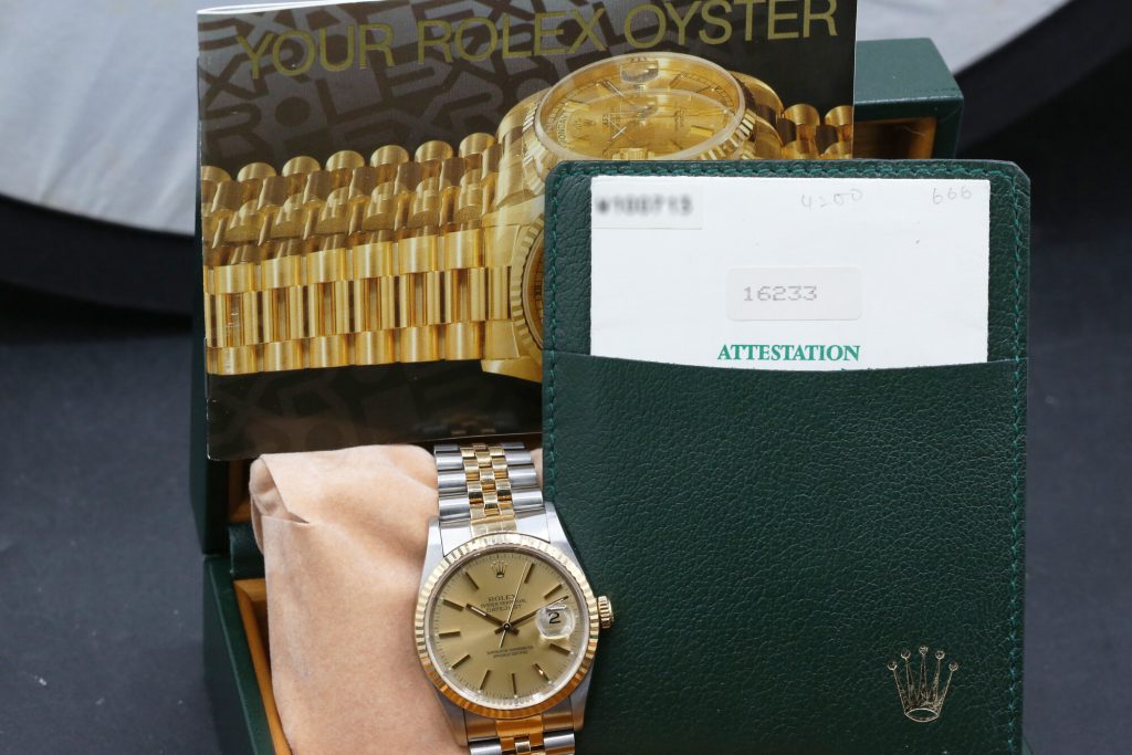 Rolex 16233 Champagne DATEJUST 36mm 1995