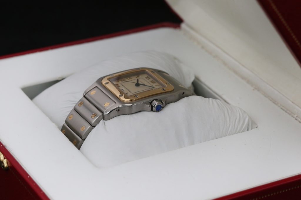 Cartier 187901 White SANTOS GALBEE 29mm