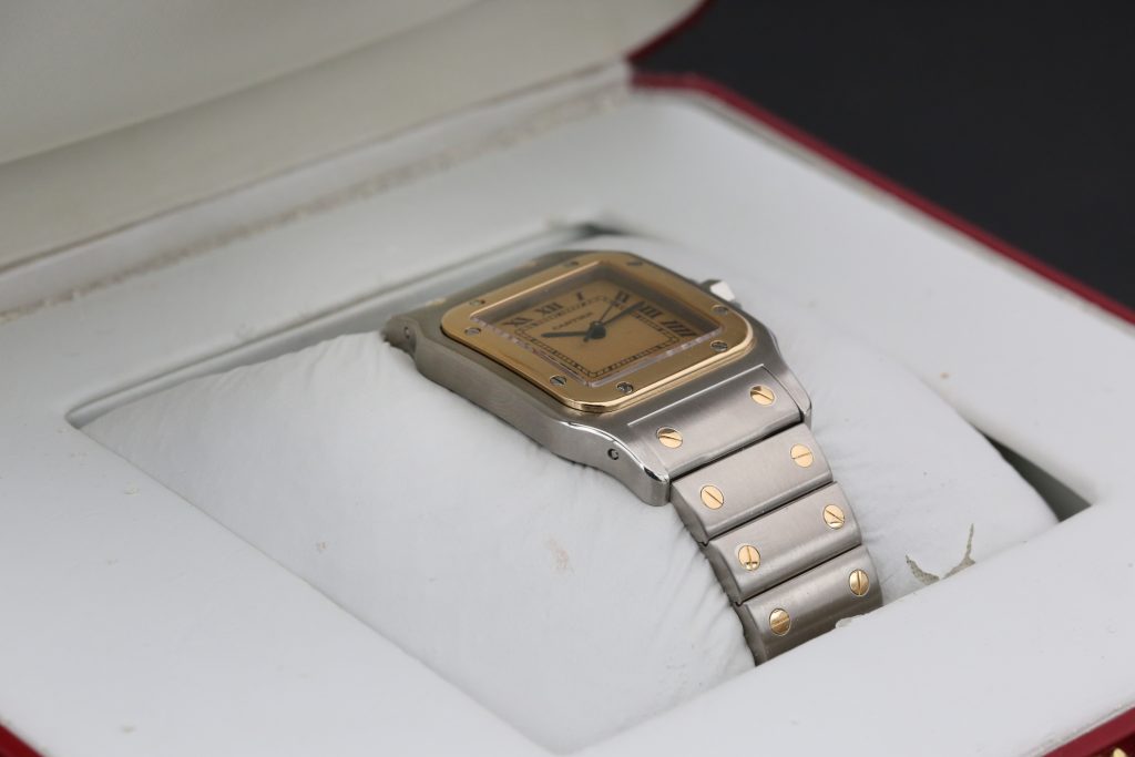 Cartier 187901 Champagne SANTOS GALBEE 29mm