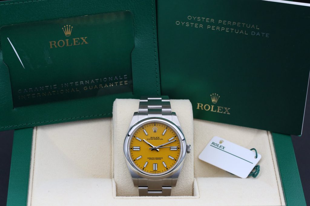 Rolex 124300 Yellow OYSTER PERPETUAL 41mm 2022