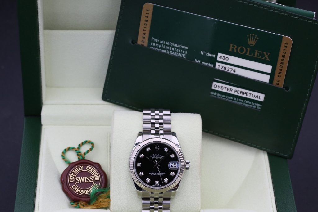 Rolex 178274 Black Diamond DATEJUST 31mm 2013