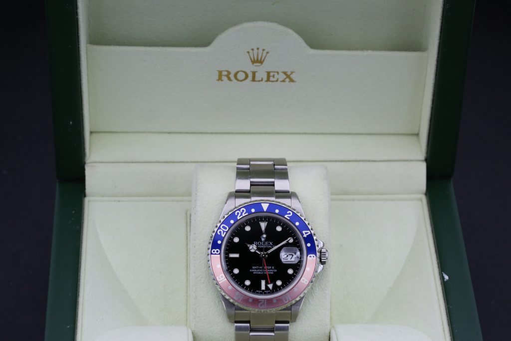 Rolex 16710 Black GMT MASTER II 40mm 2005 Pepsi