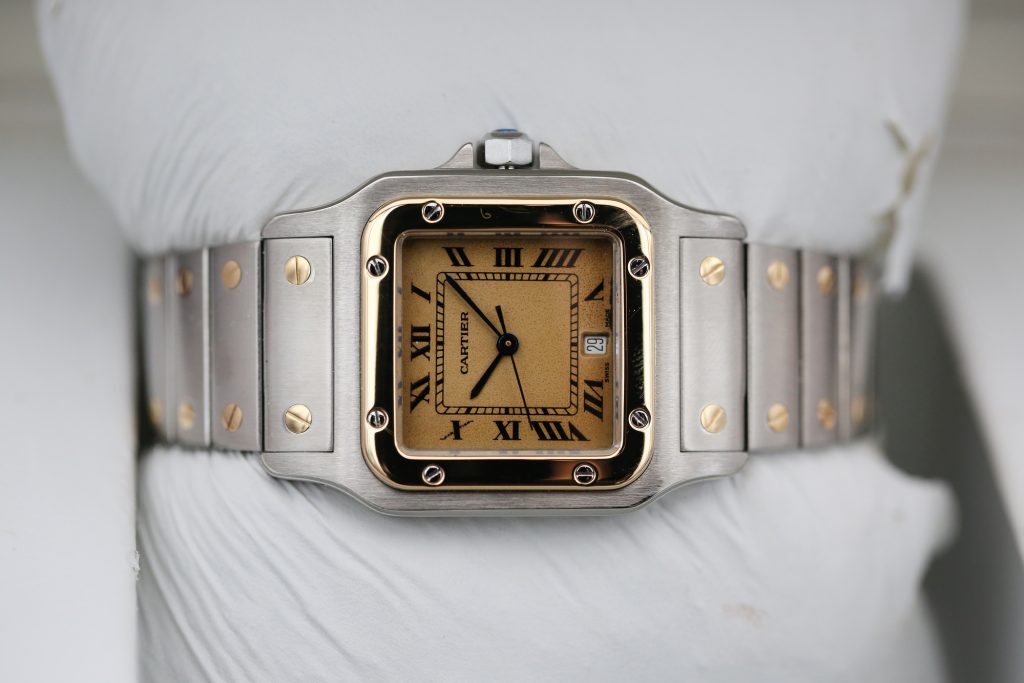 Cartier 187901 Champagne SANTOS GALBEE 29mm
