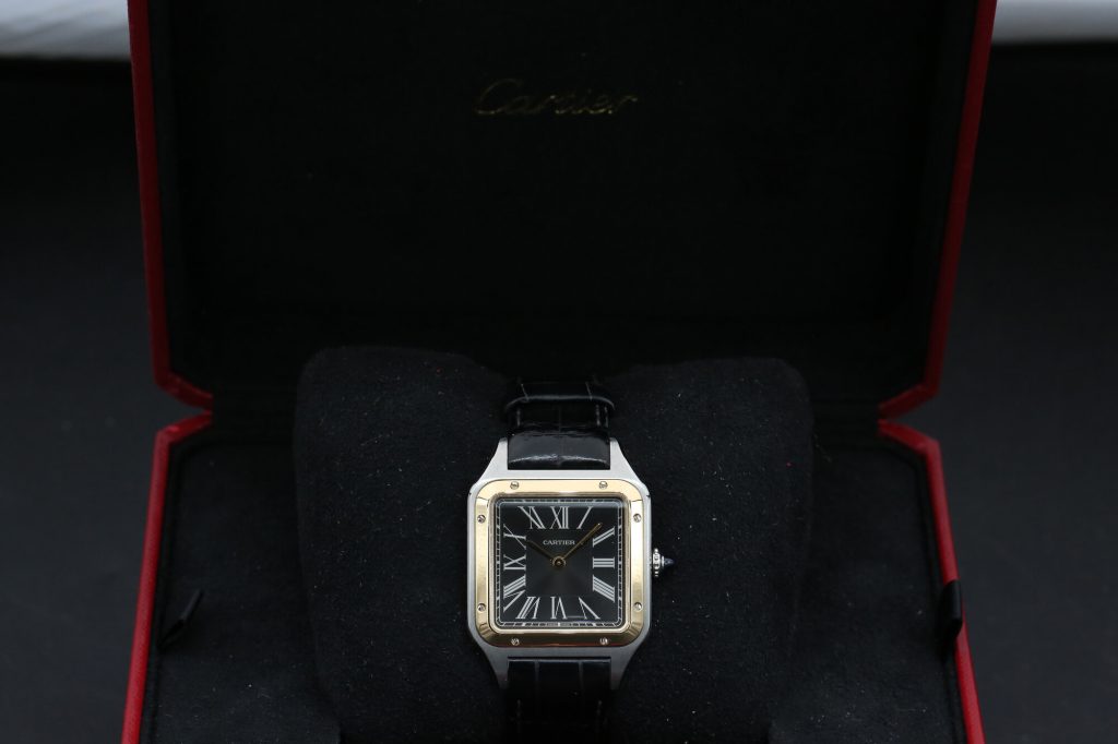 Cartier W2SA0015 Anthracite SANTOS DUMONT "LE 14 BIS"  36mm 2020