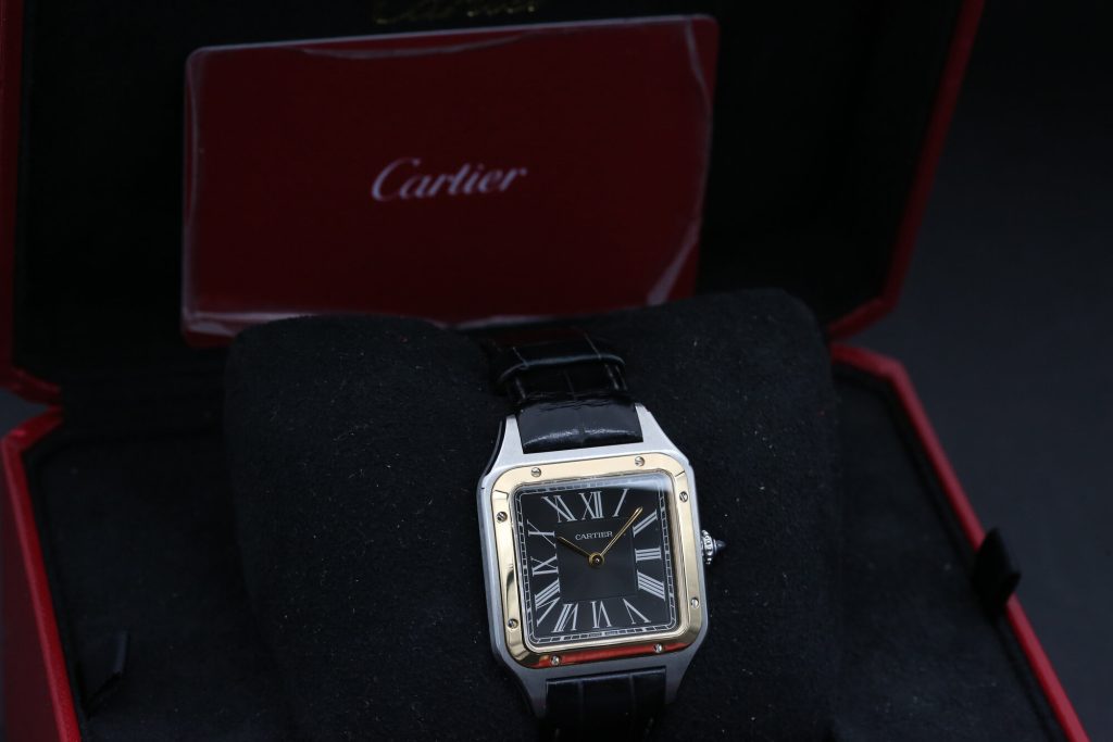 Cartier W2SA0015 Anthracite SANTOS DUMONT "LE 14 BIS"  36mm 2020