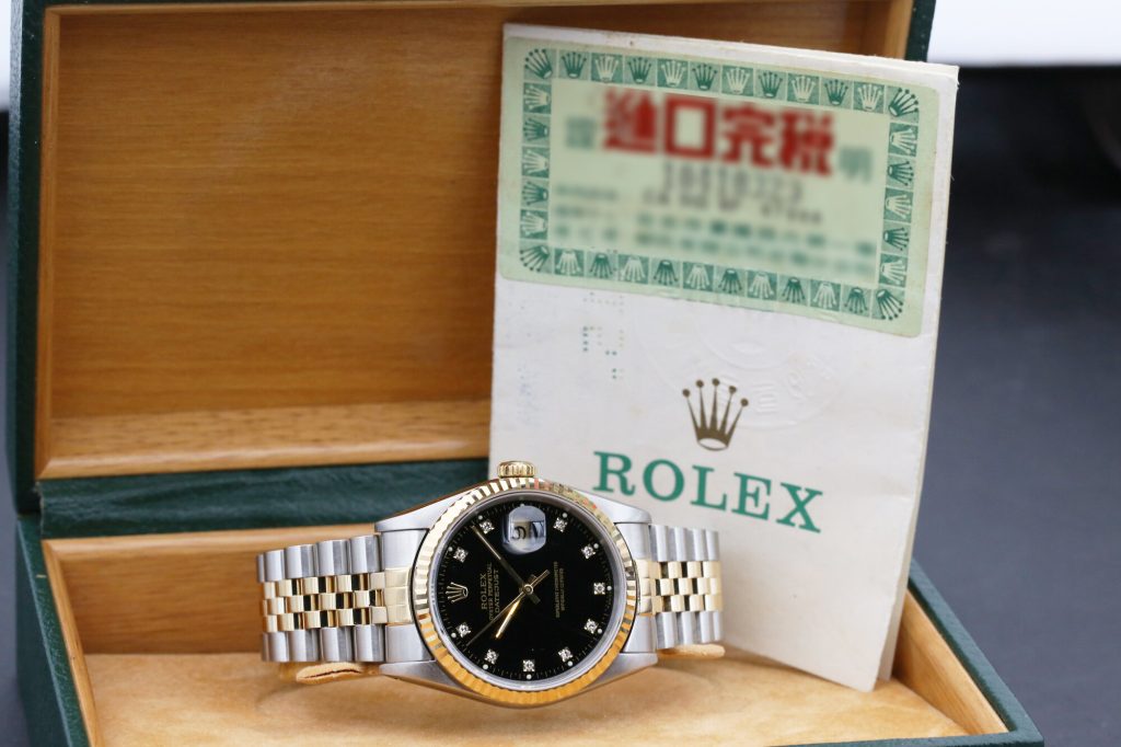 Rolex 16233 Black Diamond DATEJUST 36mm 1991