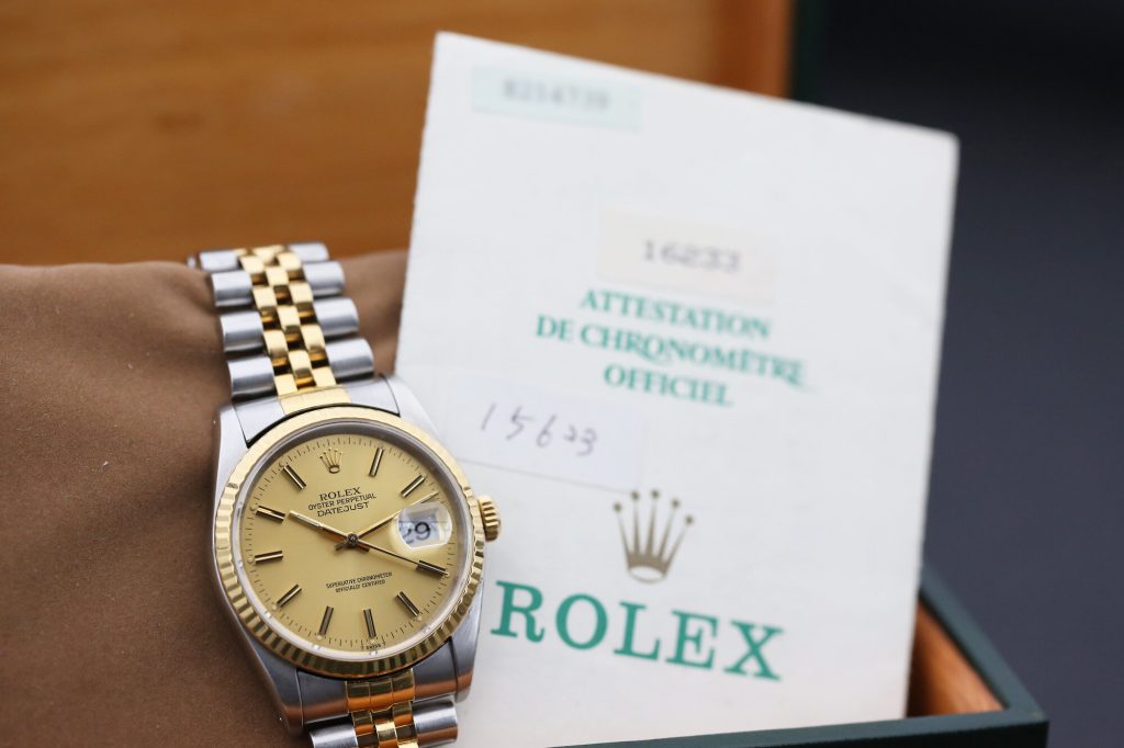 Rolex 16233 Champagne DATEJUST 36mm 1990