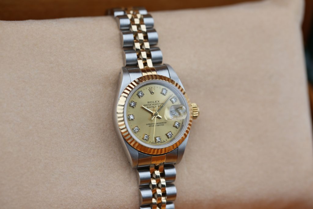 Rolex 69173 Champagne Diamond DATEJUST 26mm 1993