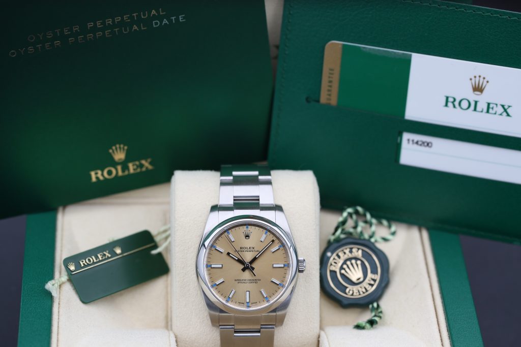 Rolex 114200 White Grape OYSTER PERPETUAL 34mm 2016