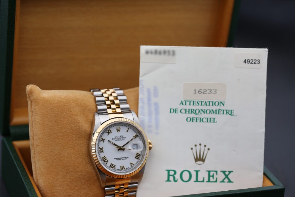 Rolex 16233 White Roman DATEJUST 36mm 1996
