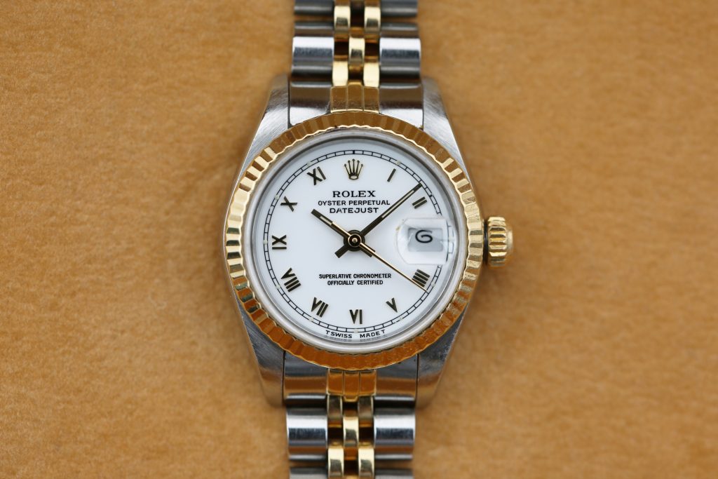 Rolex 69173 White Roman DATEJUST 26mm 1988