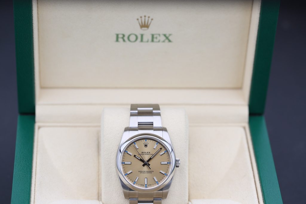 Rolex 114200 White Grape OYSTER PERPETUAL 34mm 2016