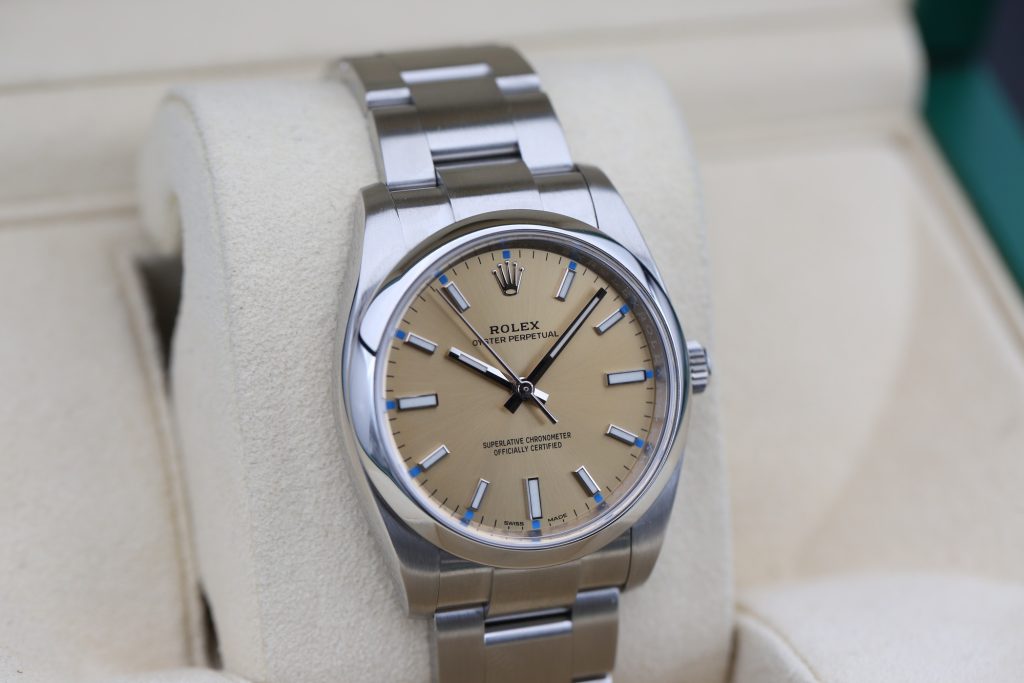 Rolex 114200 White Grape OYSTER PERPETUAL 34mm 2016