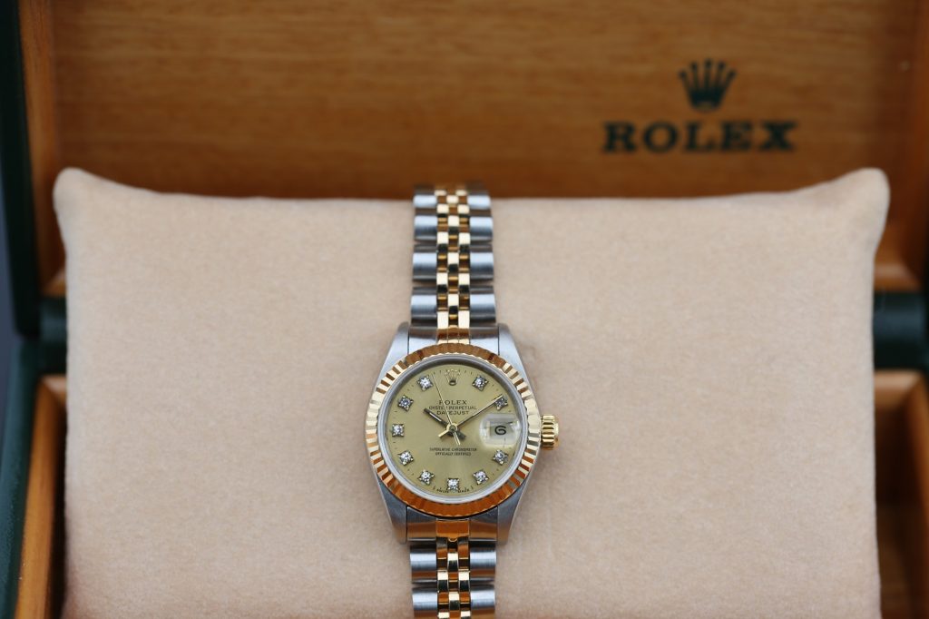 Rolex 69173 Champagne Diamond DATEJUST 26mm 1993