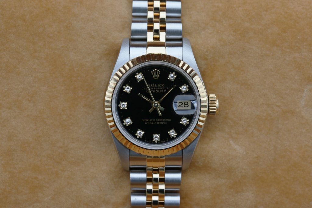 Rolex 69173 Black Diamond DATEJUST 26mm 1993