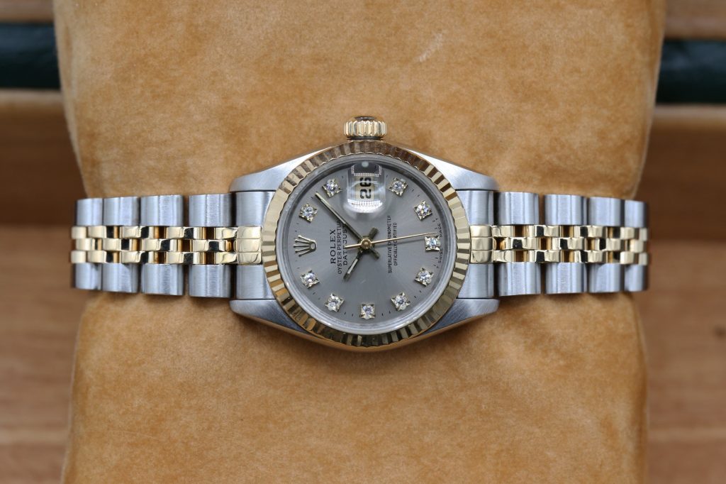 Rolex 69173 Silver Diamond DATEJUST 26mm 1996