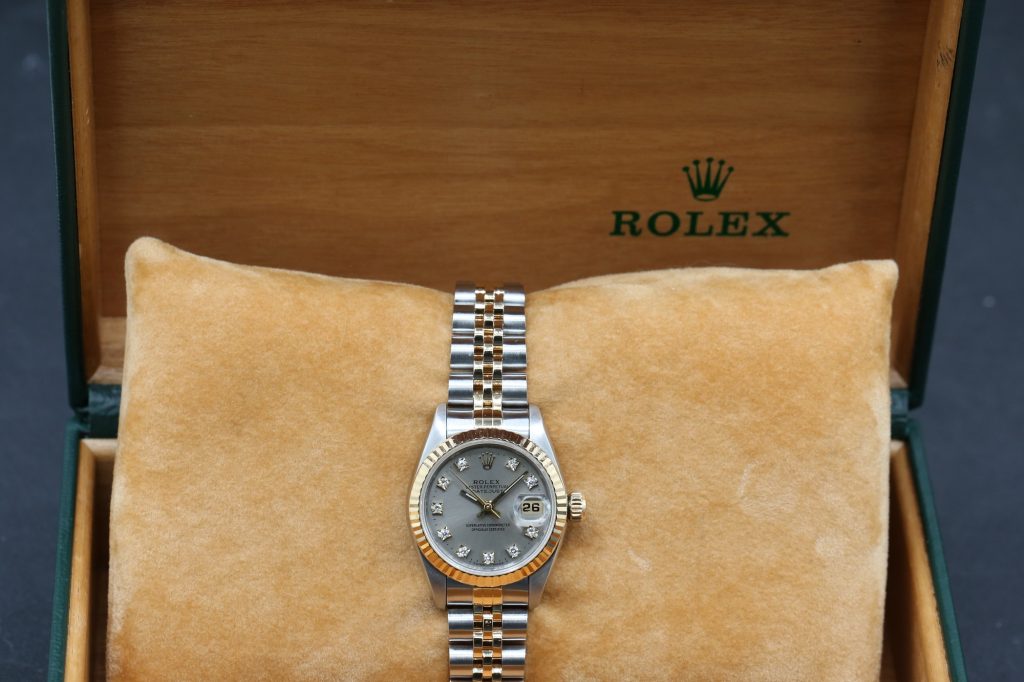 Rolex 69173 Silver Diamond DATEJUST 26mm 1996