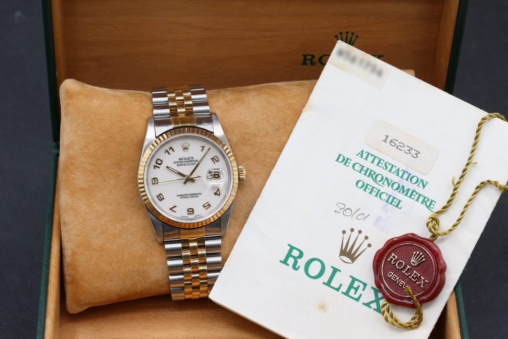 Rolex 16233 Ivory Anniversary Jubilee DATEJUST 36mm 1996
