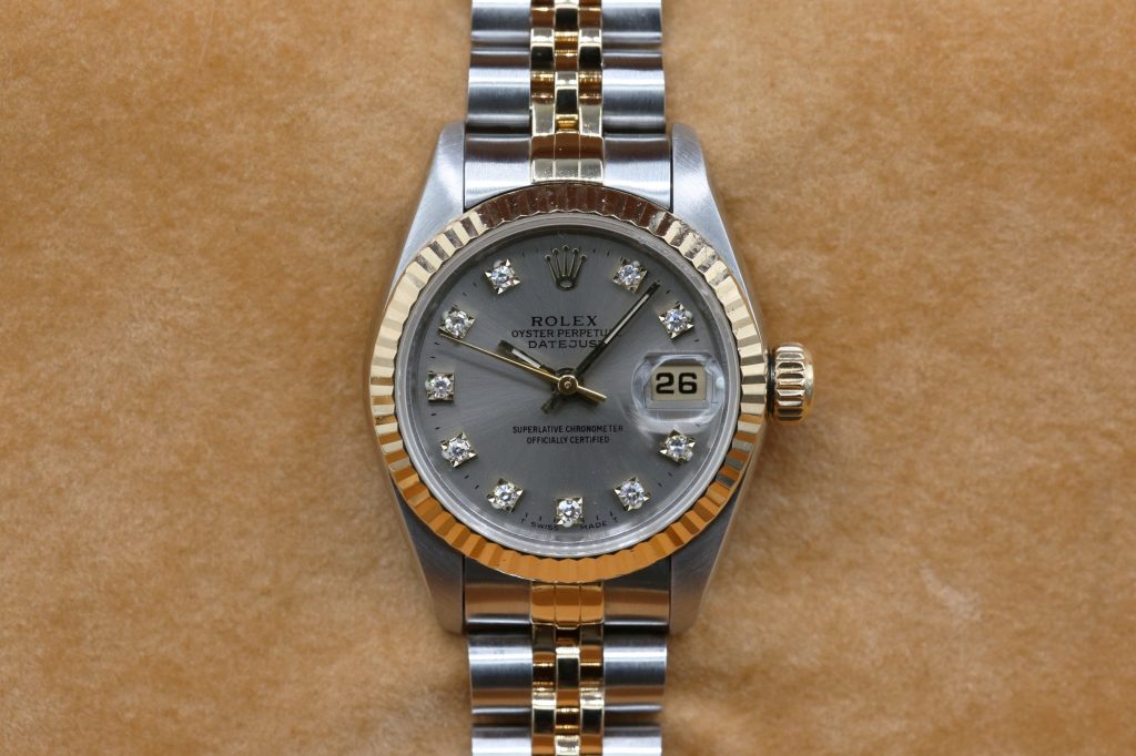 Rolex 69173 Silver Diamond DATEJUST 26mm 1996