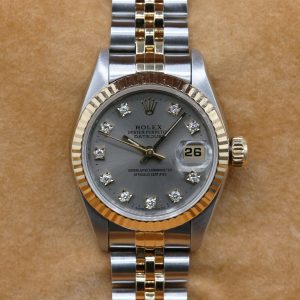 Rolex 69173 Silver Diamond DATEJUST 26mm 1996