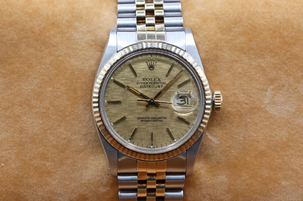 Rolex 16013 Champagne Linen DATEJUST 36mm 1981