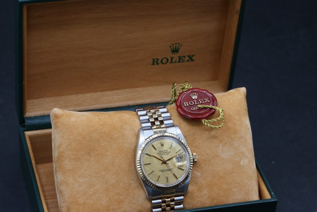 Rolex 16013 Champagne Linen DATEJUST 36mm 1981