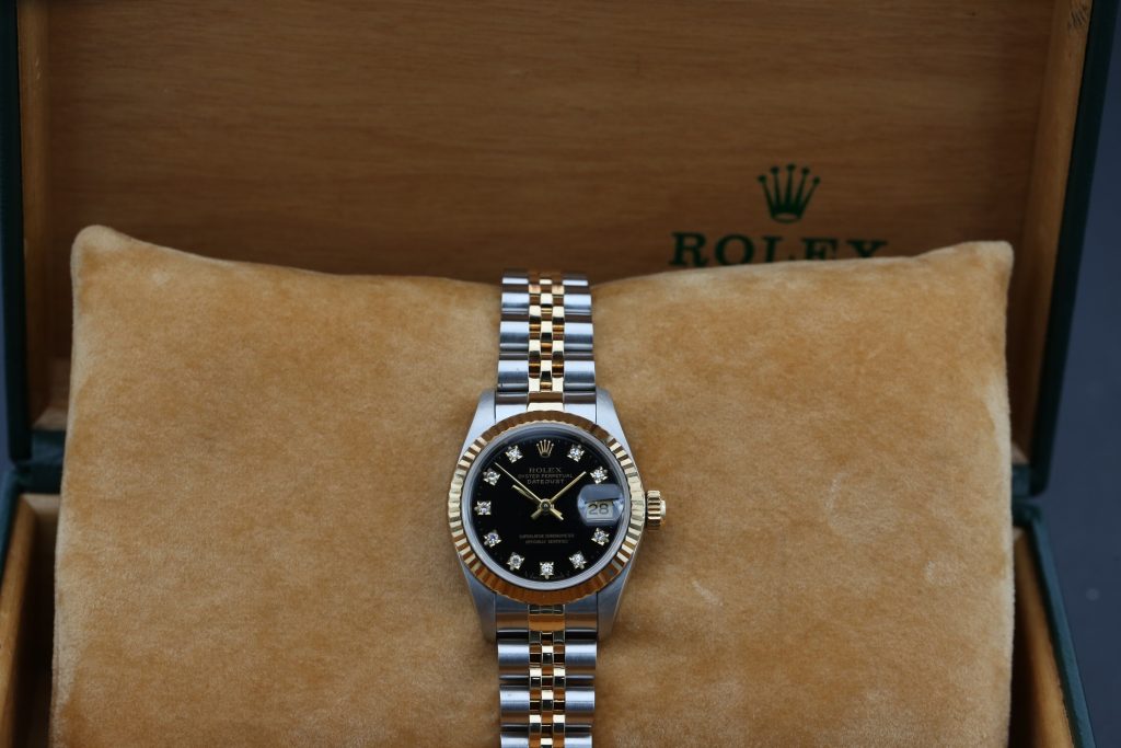 Rolex 69173 Black Diamond DATEJUST 26mm 1993