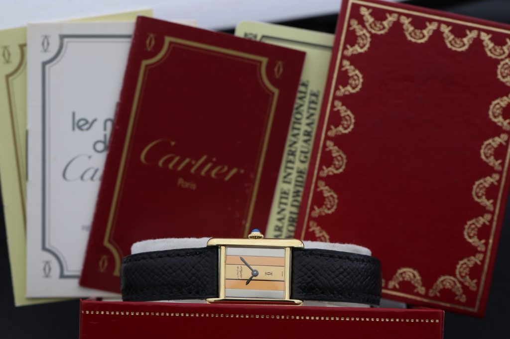 Cartier 5057001 Tri Colour TANK MUST VERMIEL  23mm 1981
