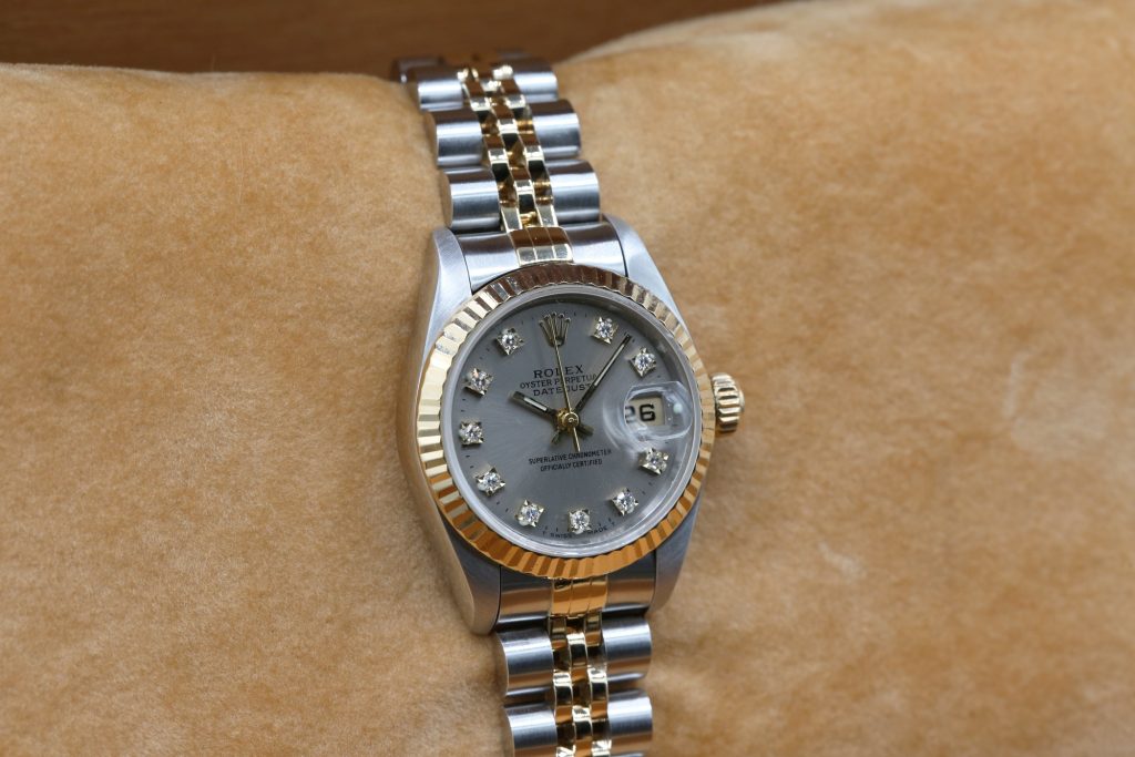 Rolex 69173 Silver Diamond DATEJUST 26mm 1996