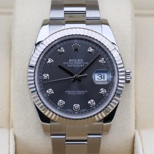 Rolex 126334 Rhodium Diamond DATEJUST 41mm 2018