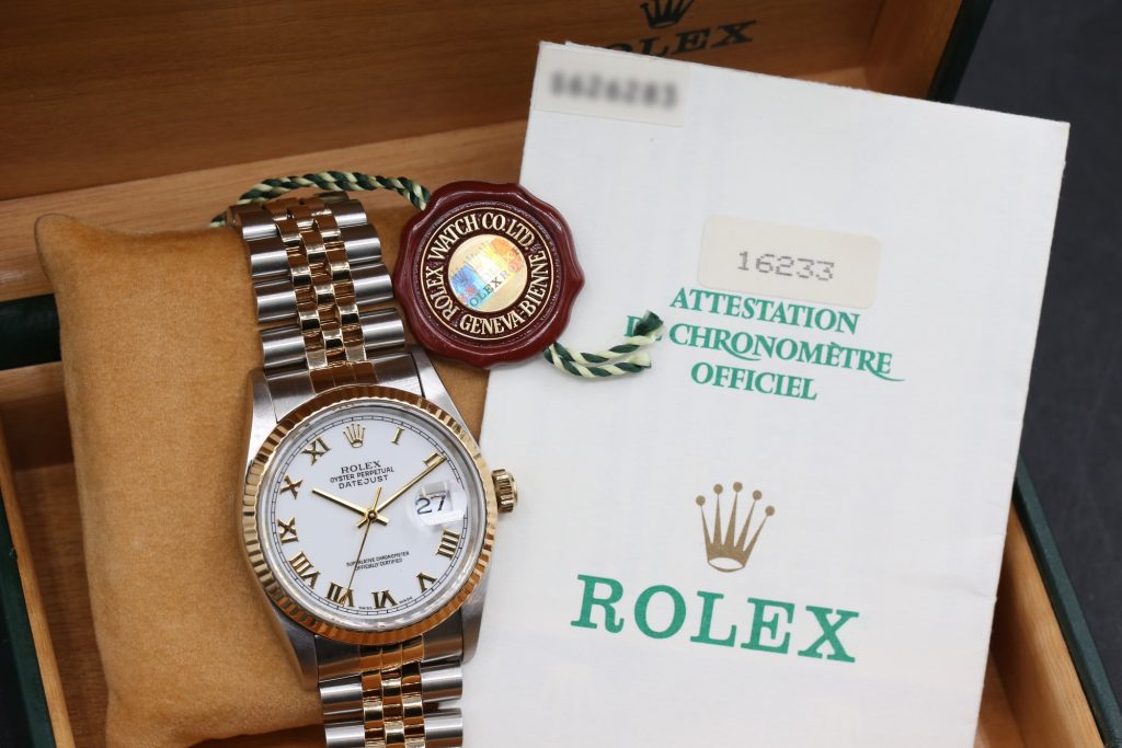 Rolex 16233 White Roman DATEJUST 36mm 1995